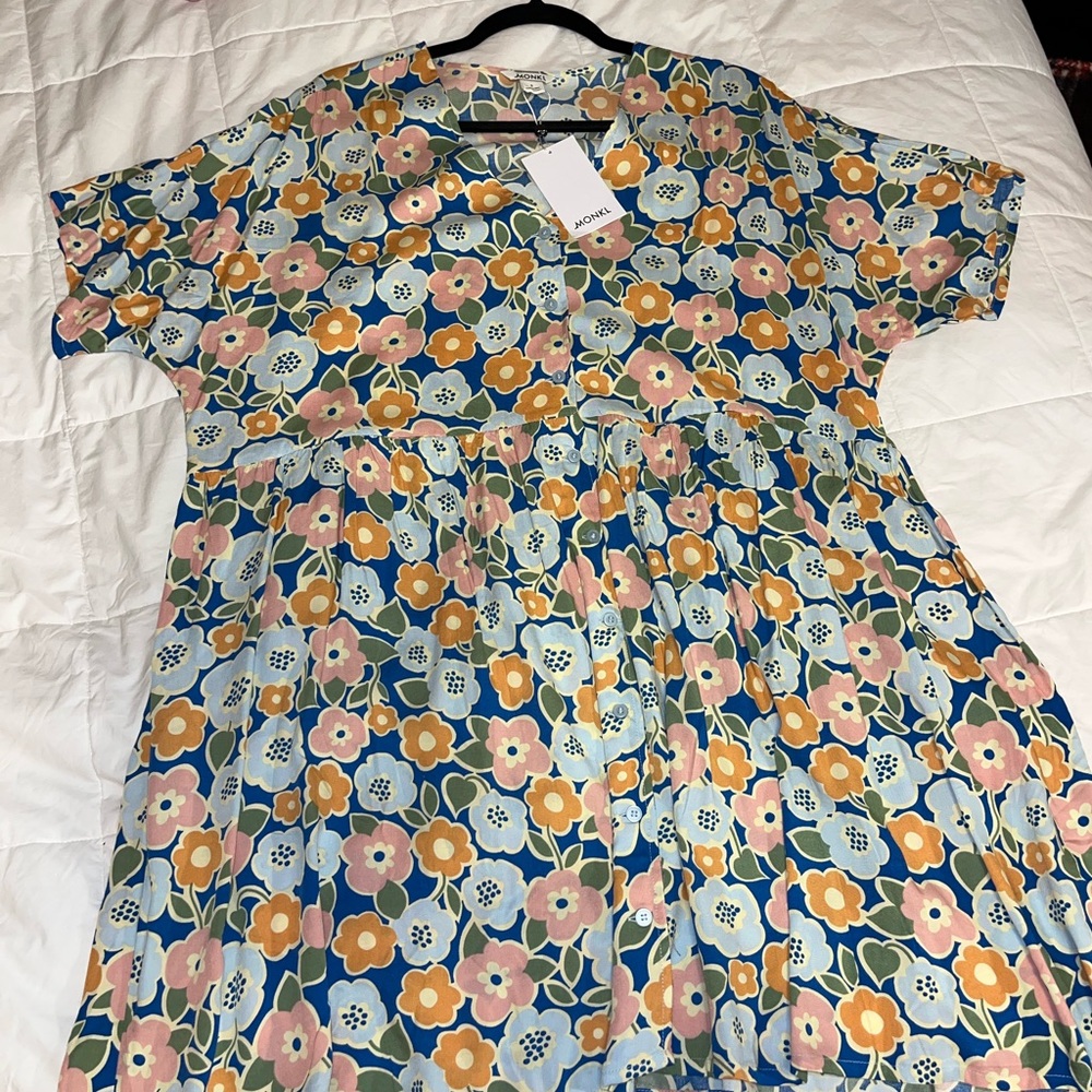 Floral Oversized Mini Dress